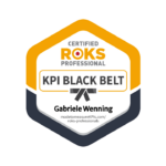 ROKS KPI Black Belt Zertifikat von Gabriele Wenning